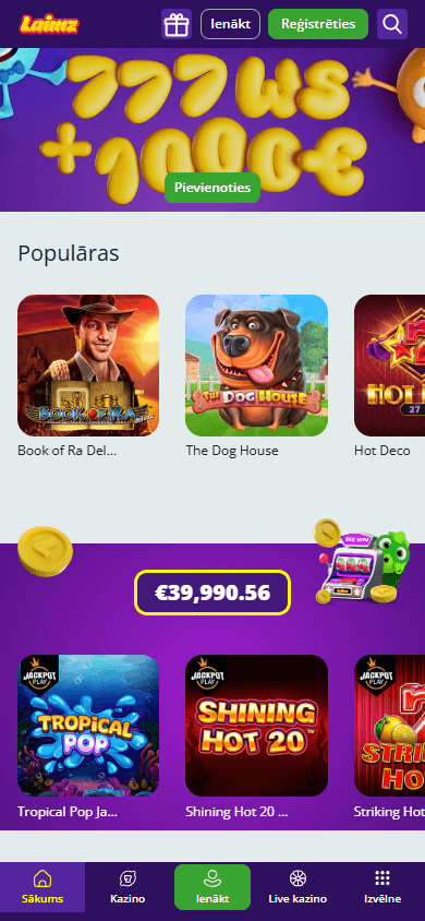 laimz_casino_homepage_mobile