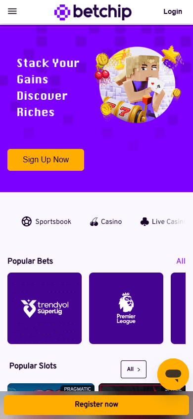 Betchip_Casino_homepage_mobile