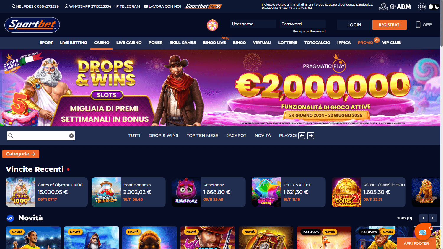 Sportbet_Casino_homepage_desktop