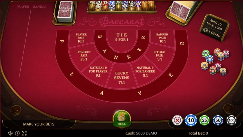 Baccarat tiradas gratis casino