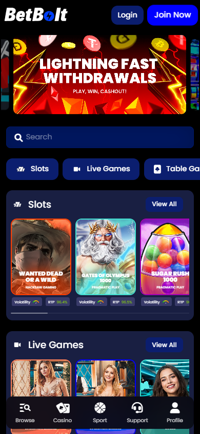 betbolt_casino_homepage_mobile