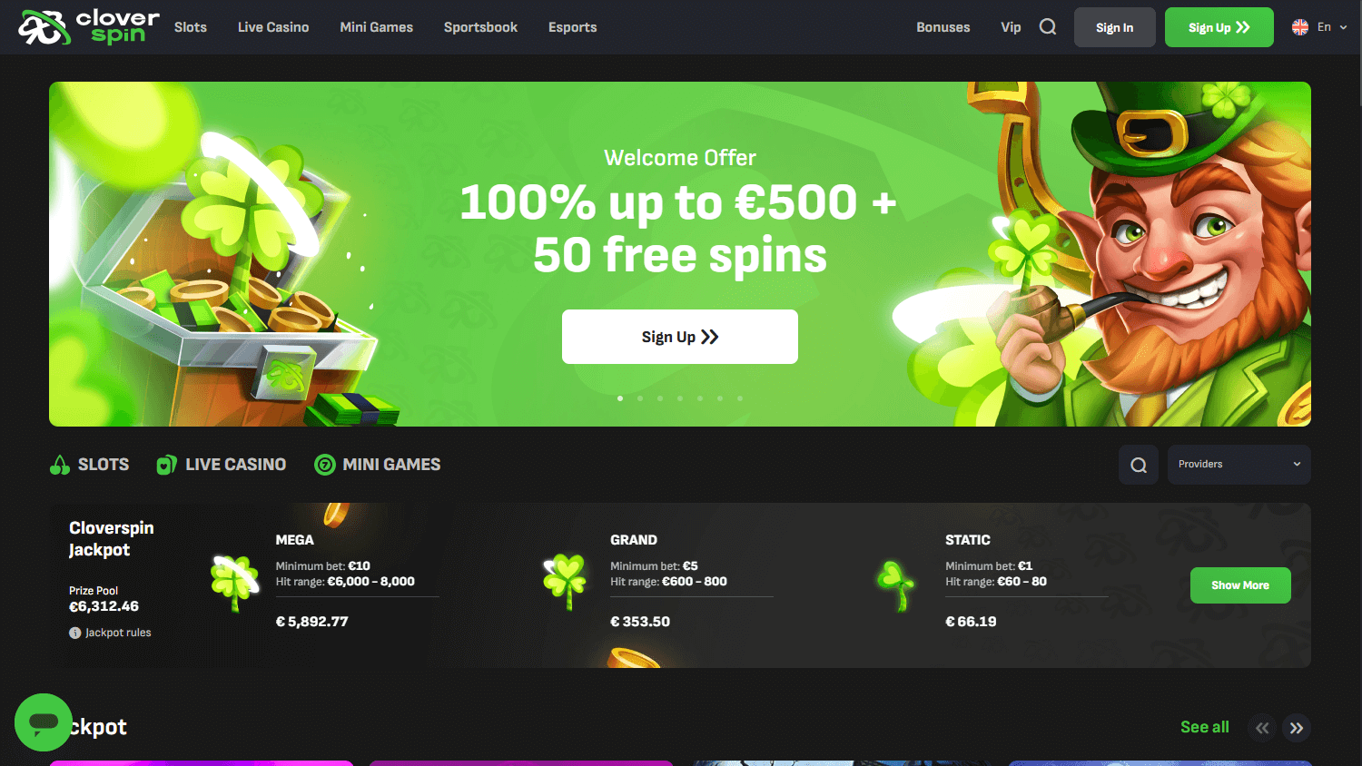 cloverspin_casino_homepage_desktop