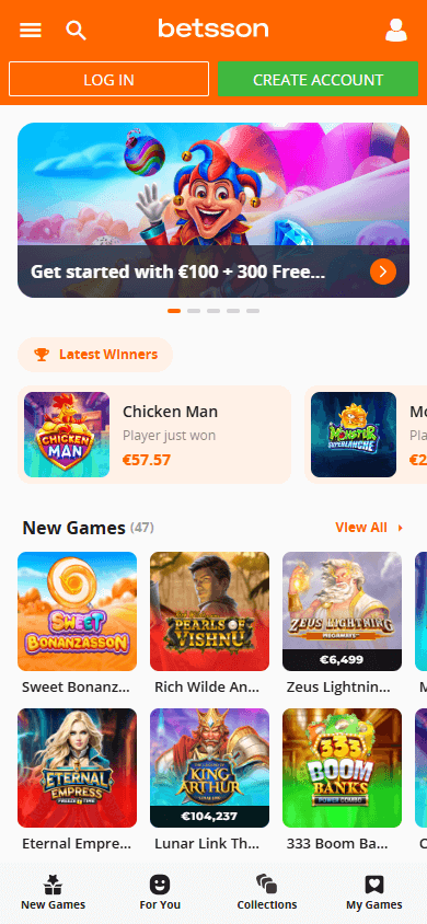 betsson_casino_homepage_mobile