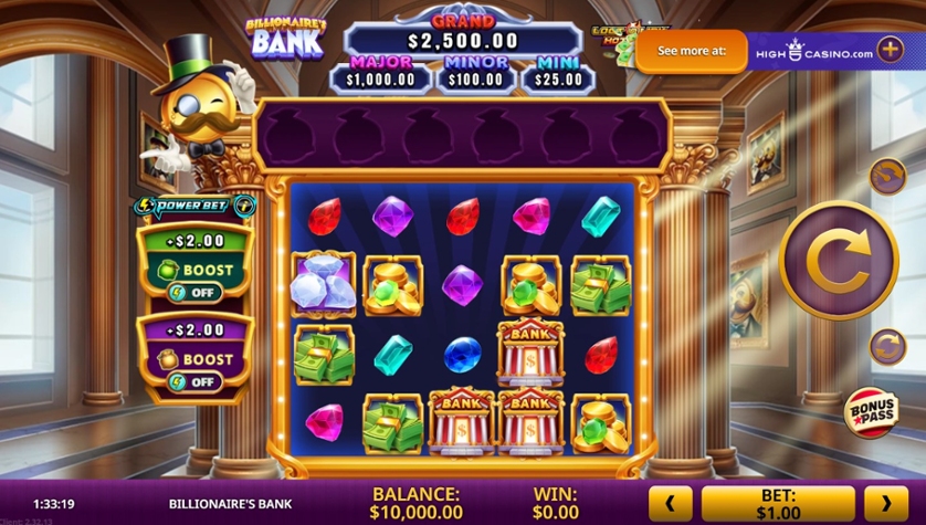 Billionaire's Bank Demo Play Free Slot Game