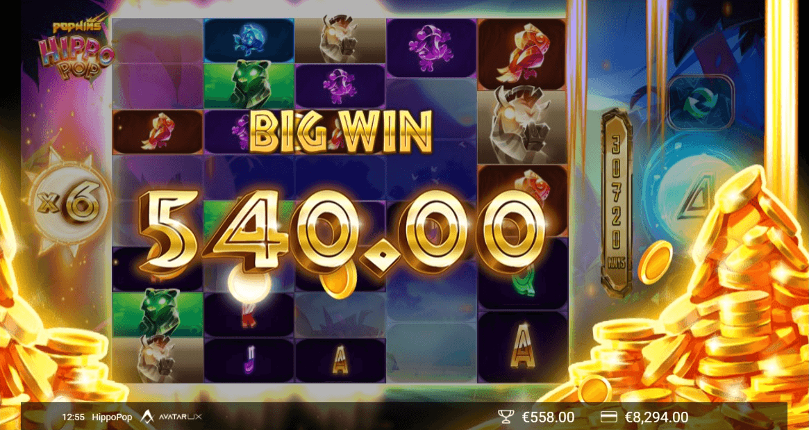 Hippo Pop big win