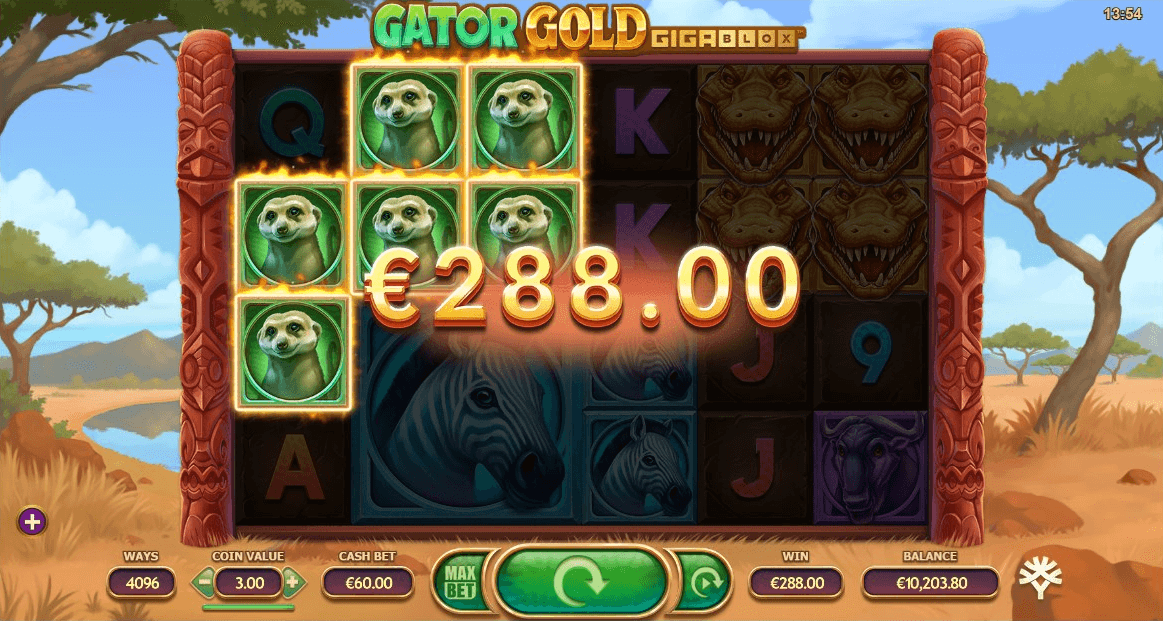 Gator Gold GigaBlox win