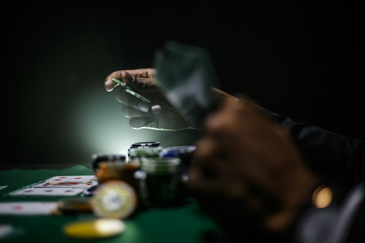 Poker chips betting