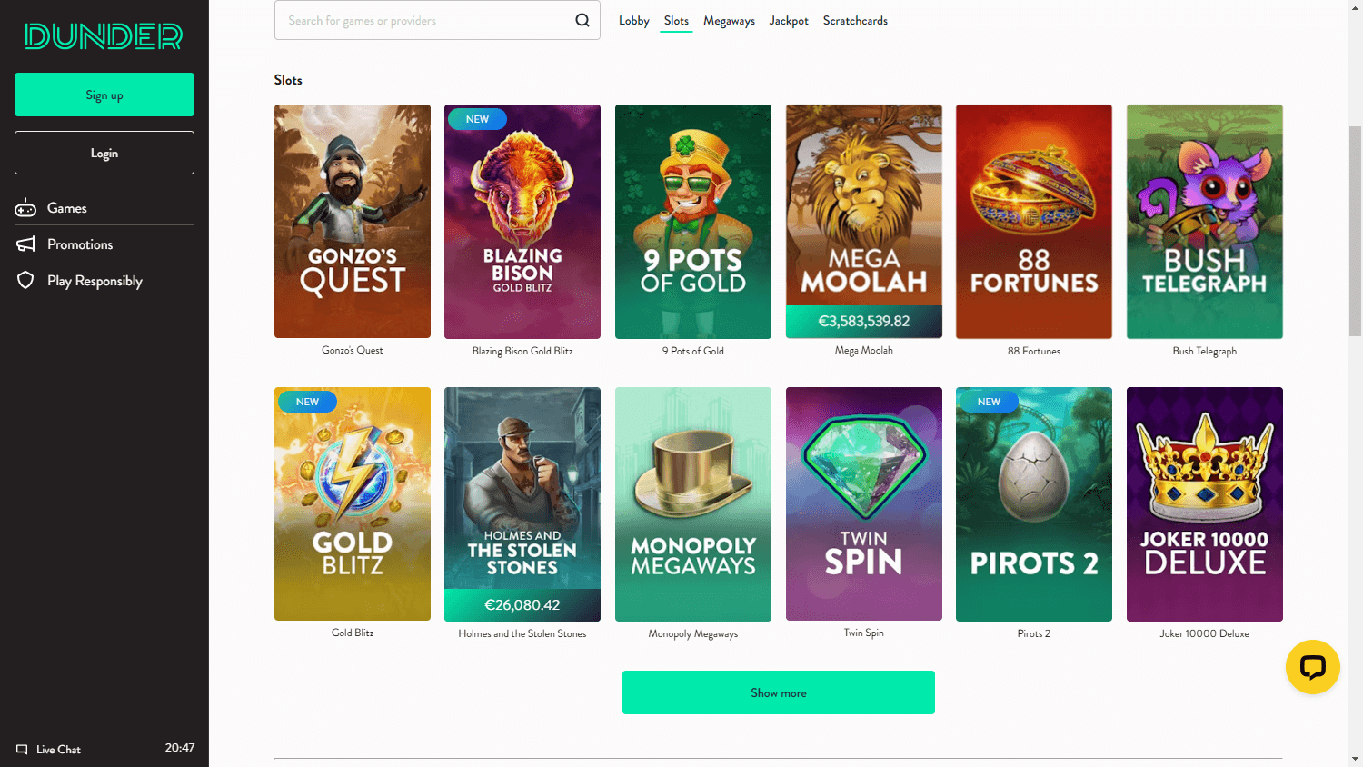 Explore Dunder's Game Variety