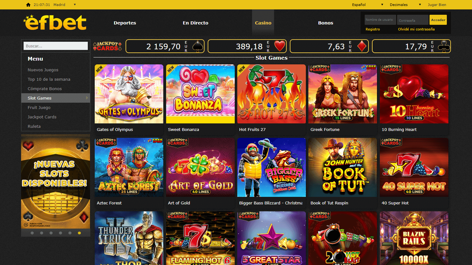 Juegos gratis de ruleta casino en español