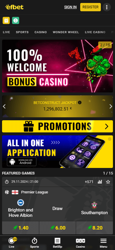 Efbet casino online
