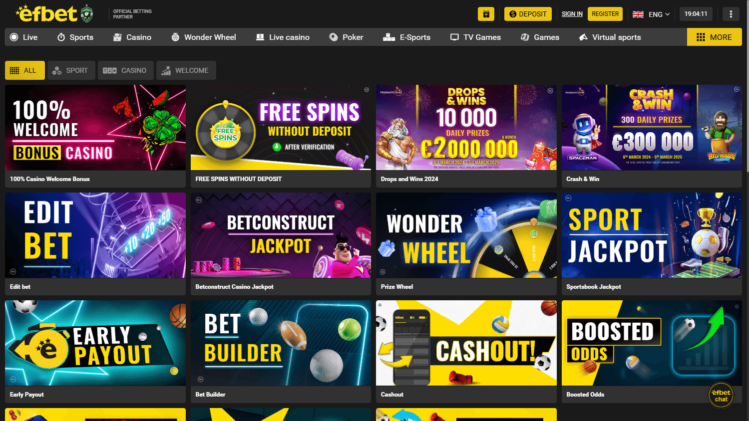 Efbet casino online