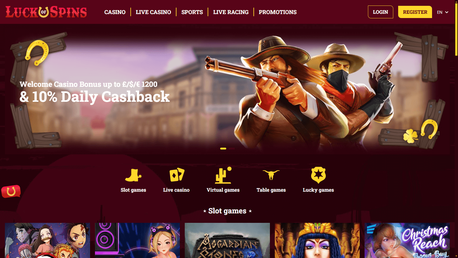 luck_of_spins_casino_homepage_desktop