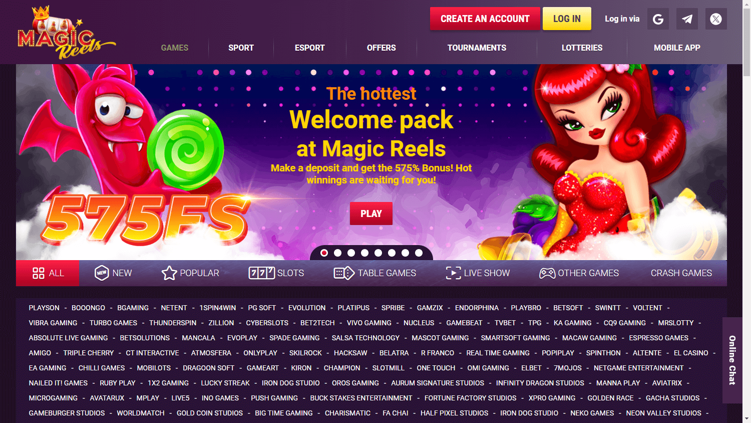 MagicReelsCasinoUK English Platform, Review