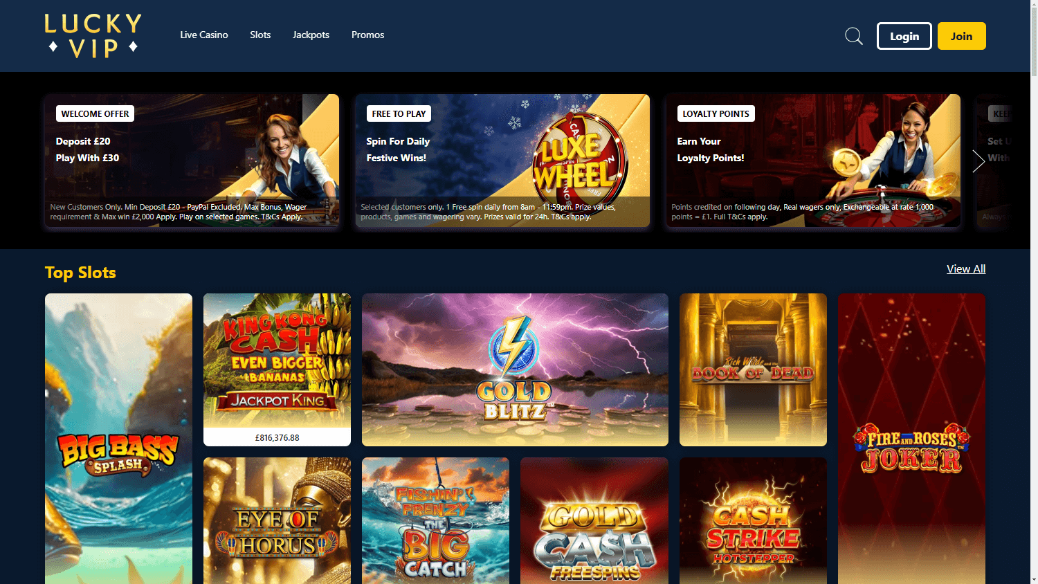 lucky_vip_casino_homepage_desktop