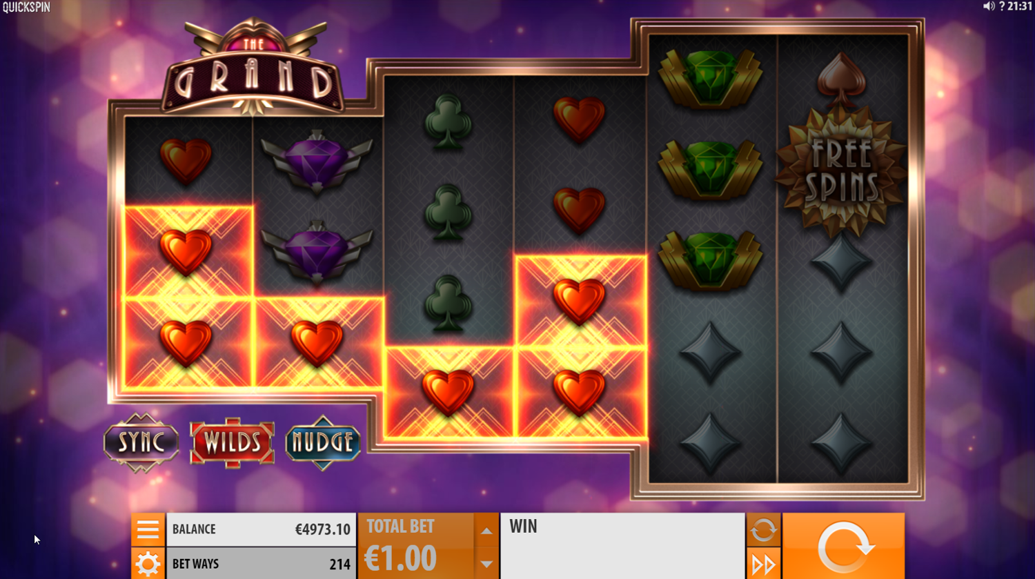 The Grand consecutive symbols win only