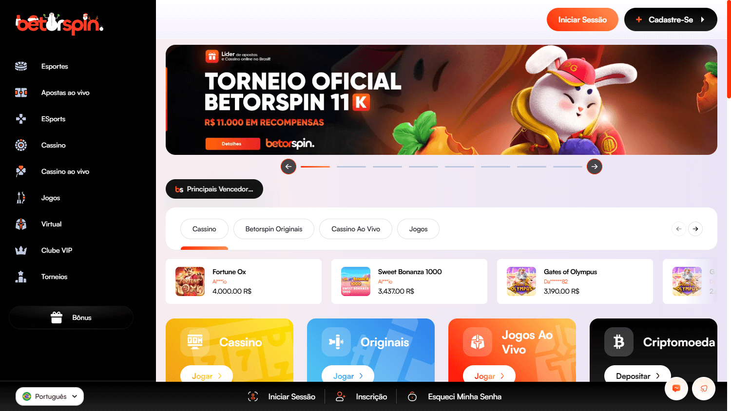 betorspin_casino_homepage_desktop