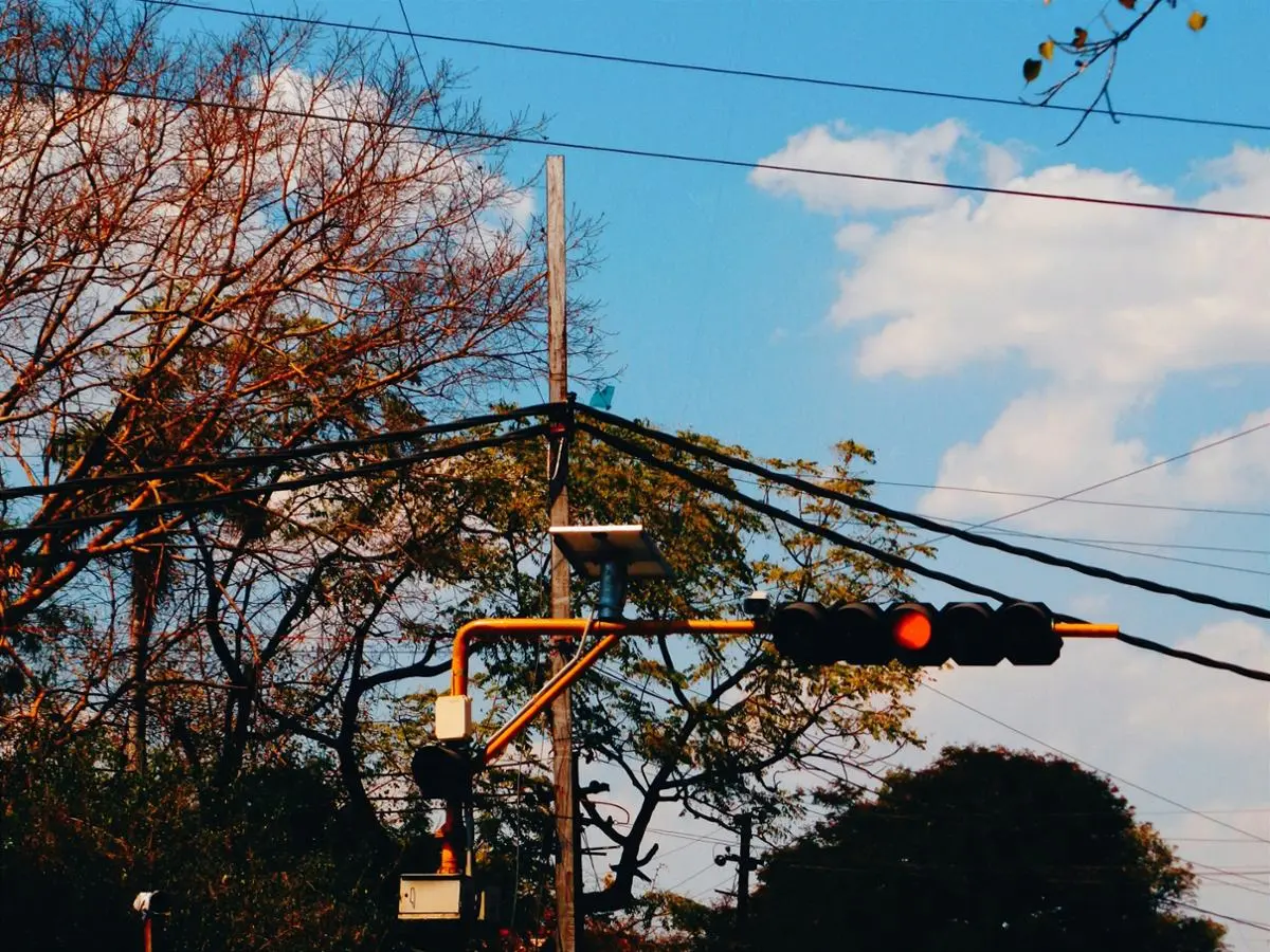 Red traffic light