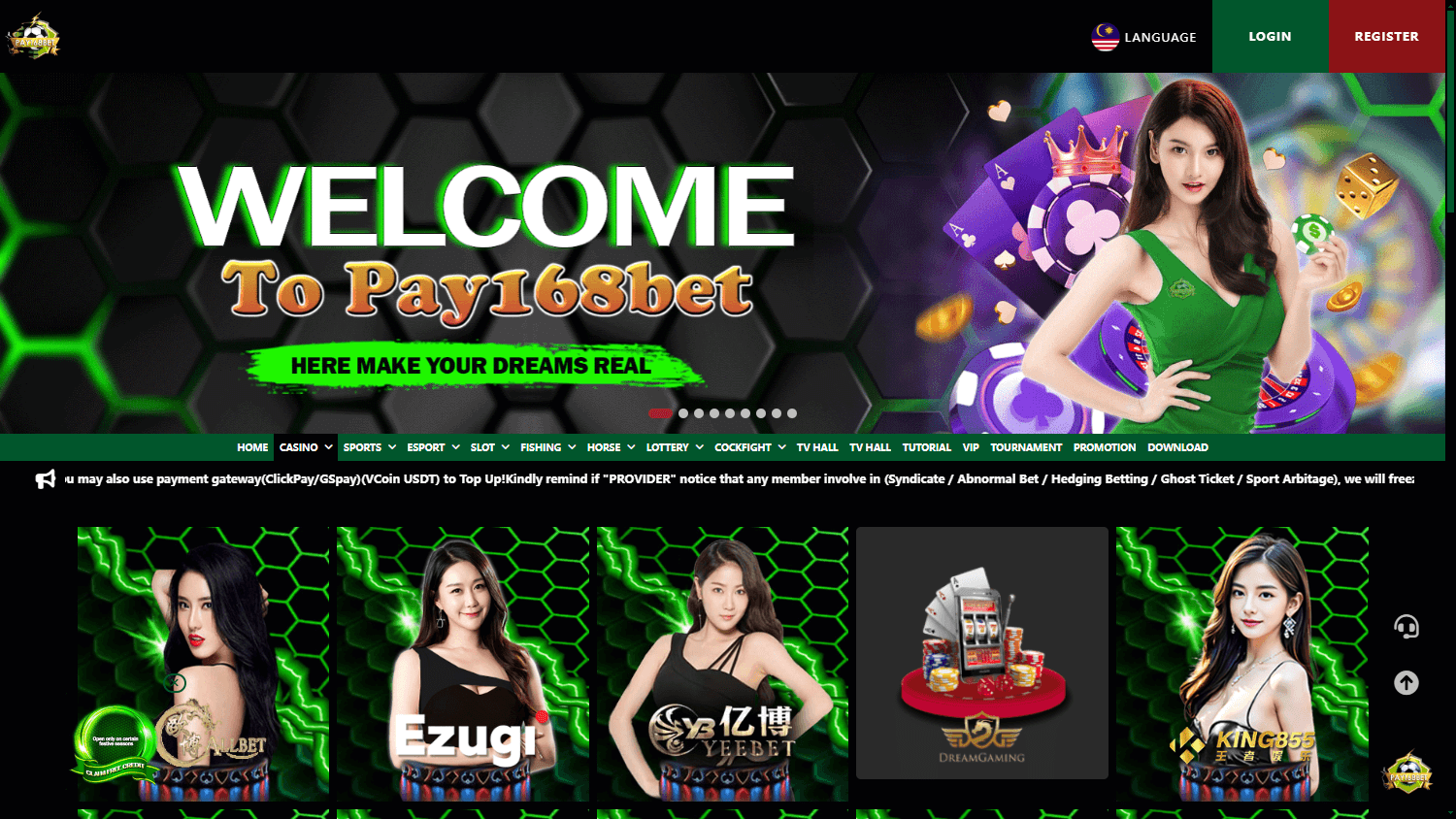 pay16bet_casino_homepage_desktop