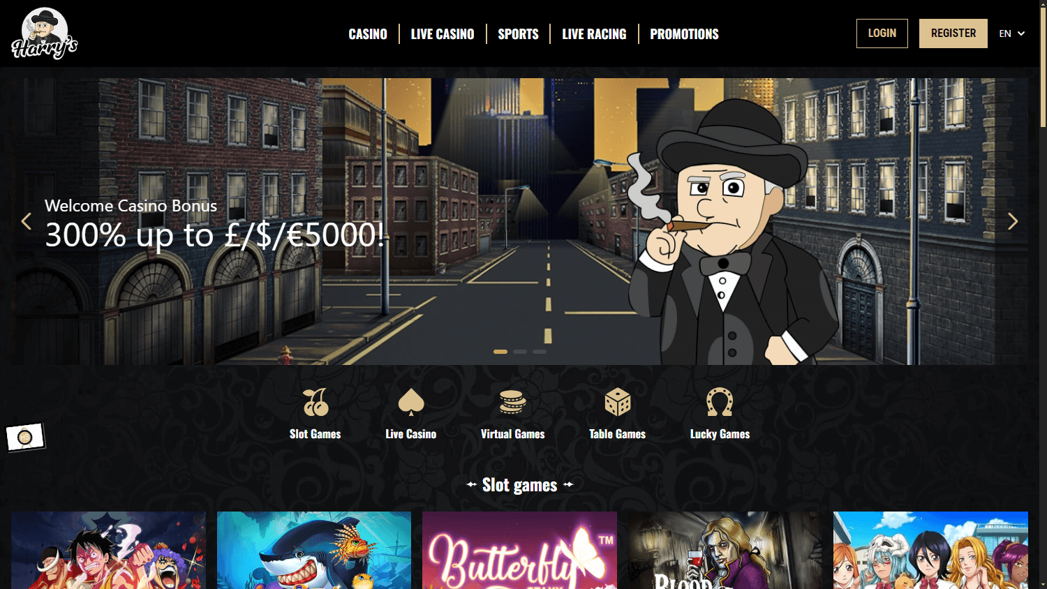 Reseña PlayatHarrys Casino | ¡Reclama 5000 € en bonos!