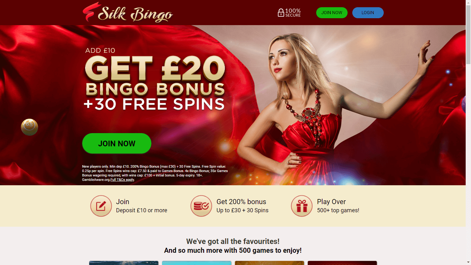 Silk_Bingo_Casino_homepage_desktop