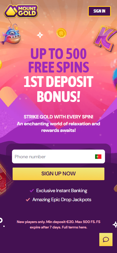 Mount_Gold_Casino_homepage_mobile