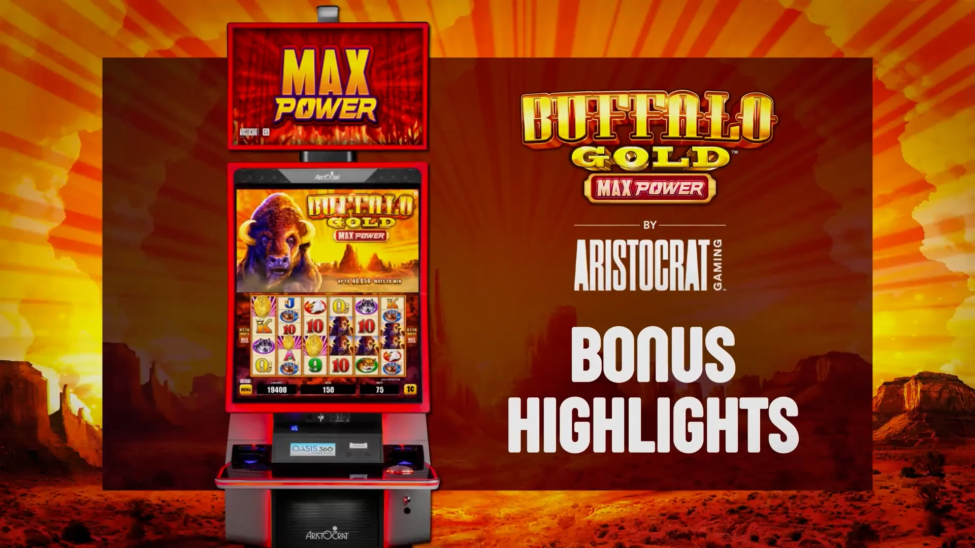 Aristocrat Gaming Buffalo Gold Max Power