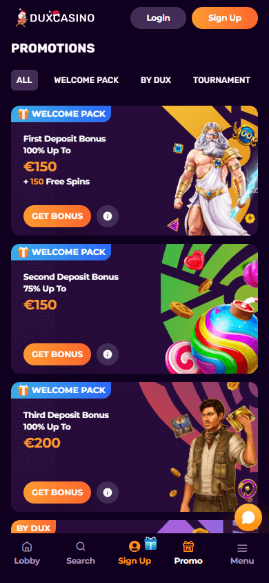 duxcasino_promotions_mobile