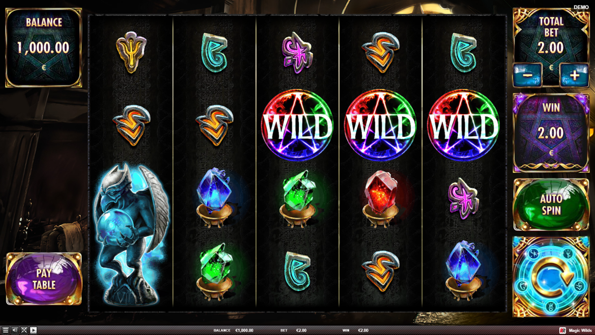 Magic Wilds slot win