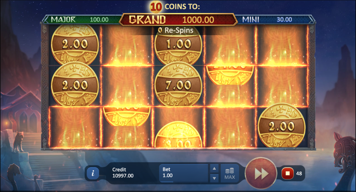 Vikings Fortune Bonus Game respin
