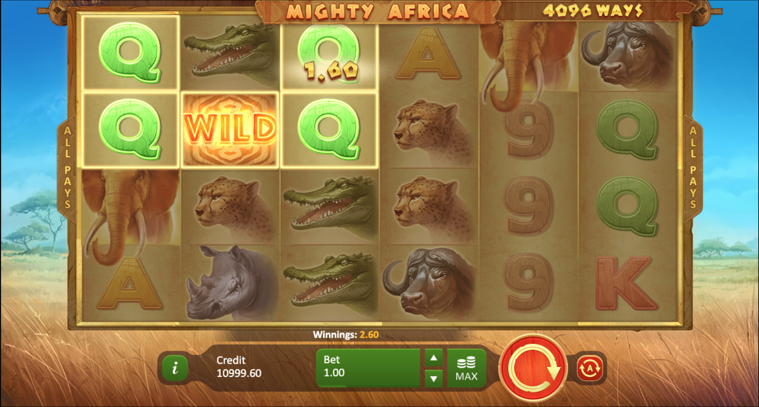 Mighty Africa slot win