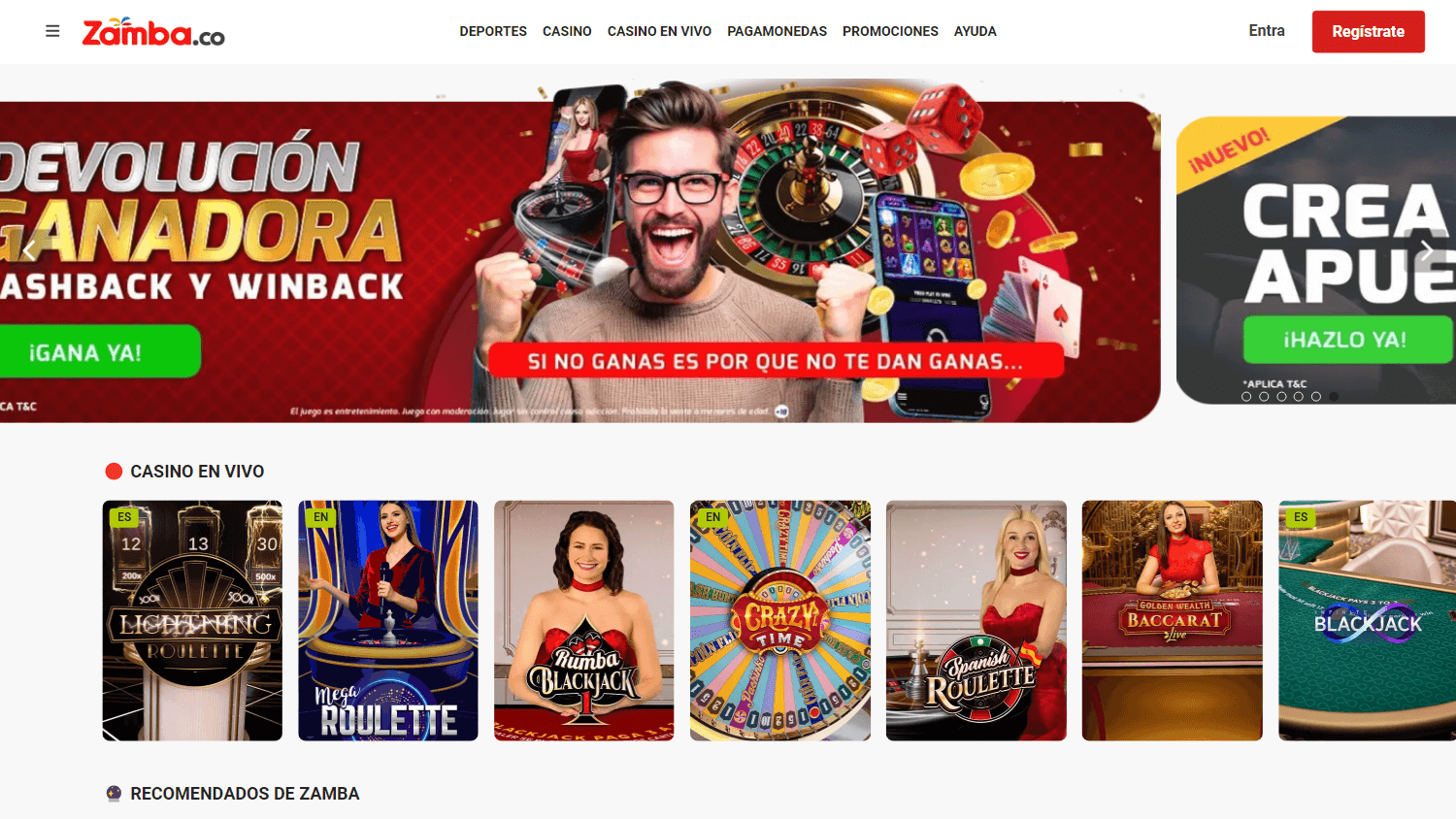 zamba_casino_homepage_desktop