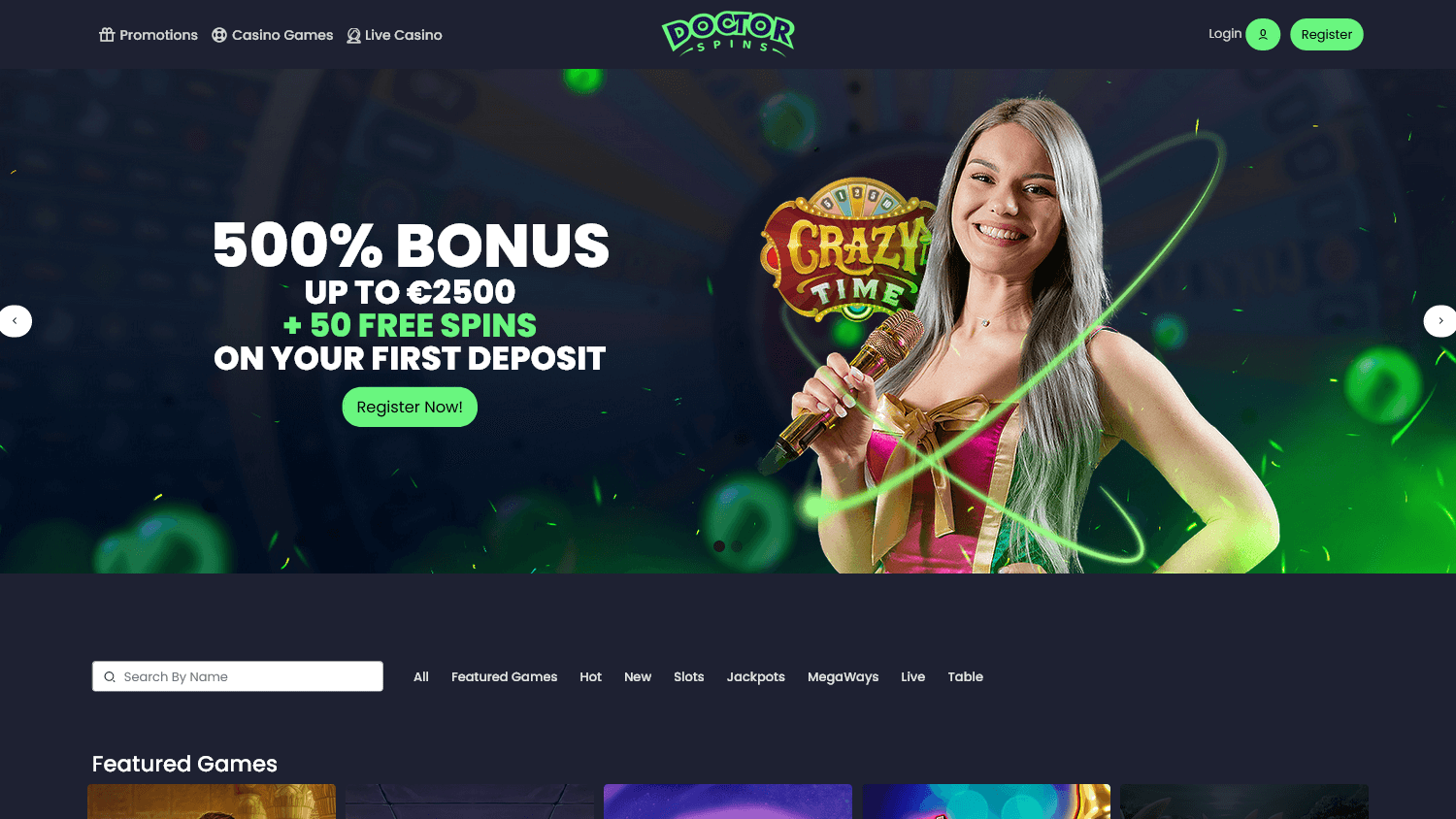 doctor_spins_casino_homepage_desktop