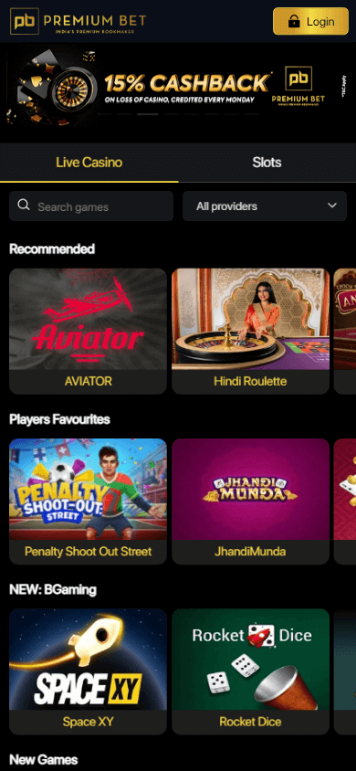 premiumbet_casino_in_homepage_mobile