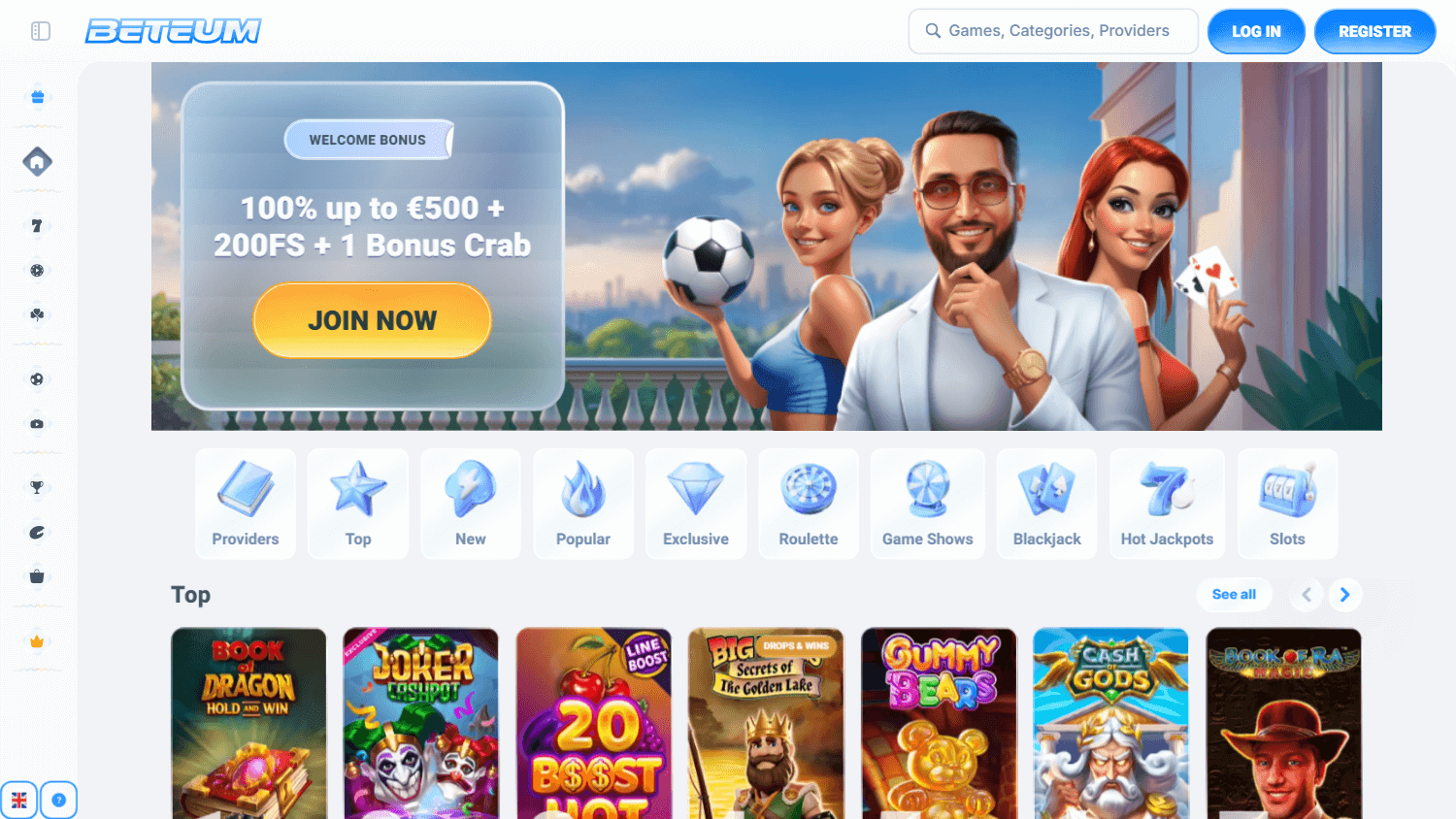 beteum_casino_homepage_desktop