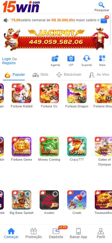 15win_Casino_homepage_mobile