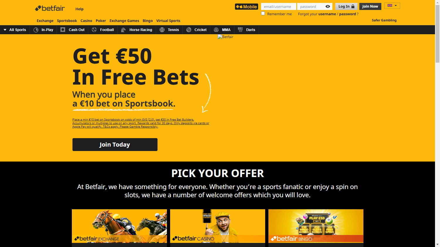 Betfair casino