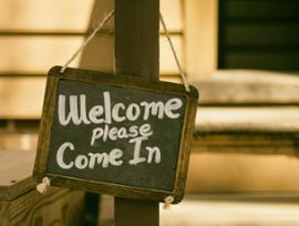 Welcome and come in