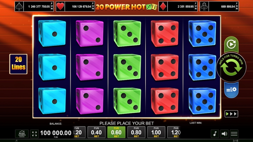 20 Power Hot Dice