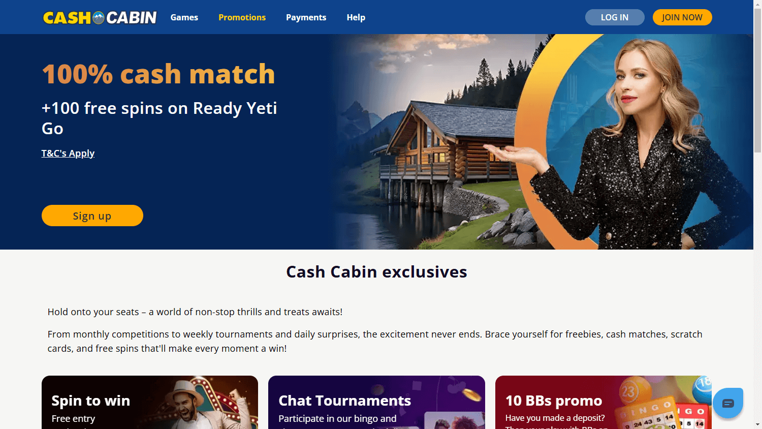 Cash Cabin - Promotions and Bonuses