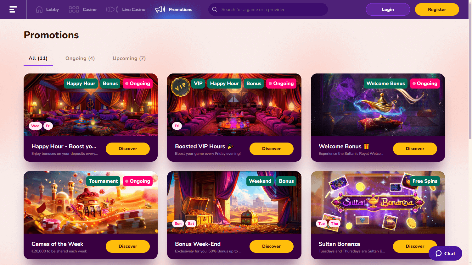 Promotions Wild Sultan Casino