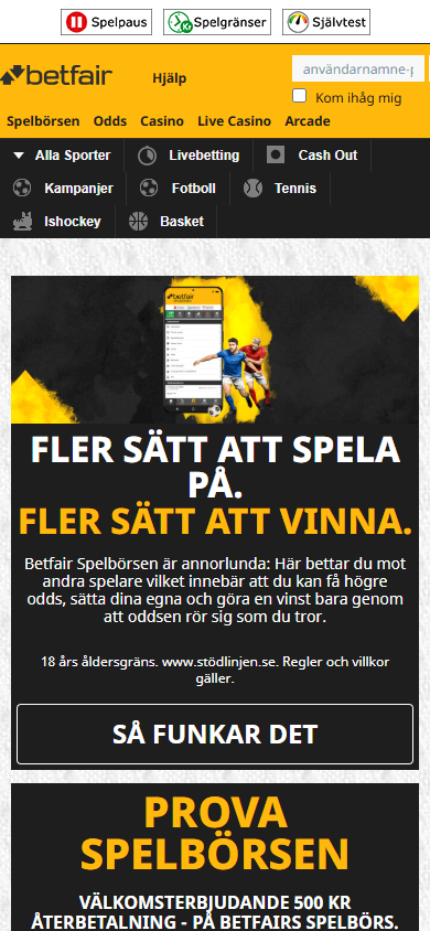 Betfair_Casino_SE_homepage_mobile