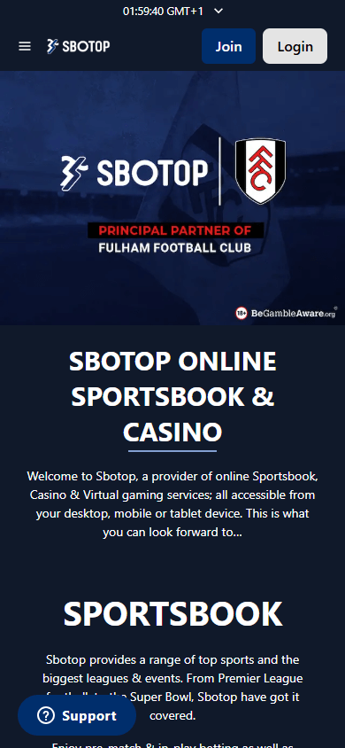 SBOTOP_Casino_UK_homepage_mobile