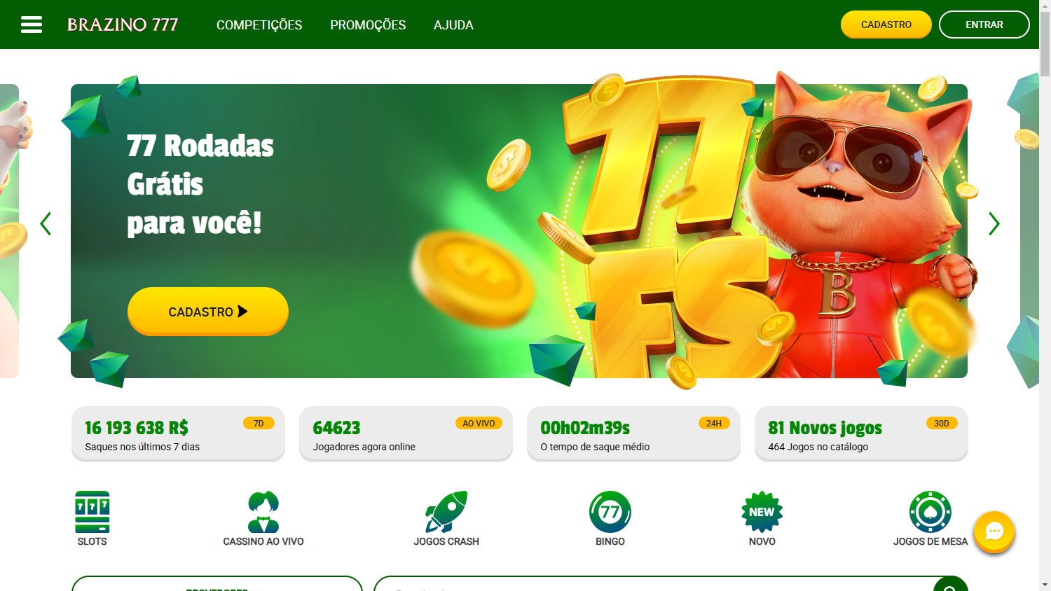 Brazino777_Casino_homepage_desktop