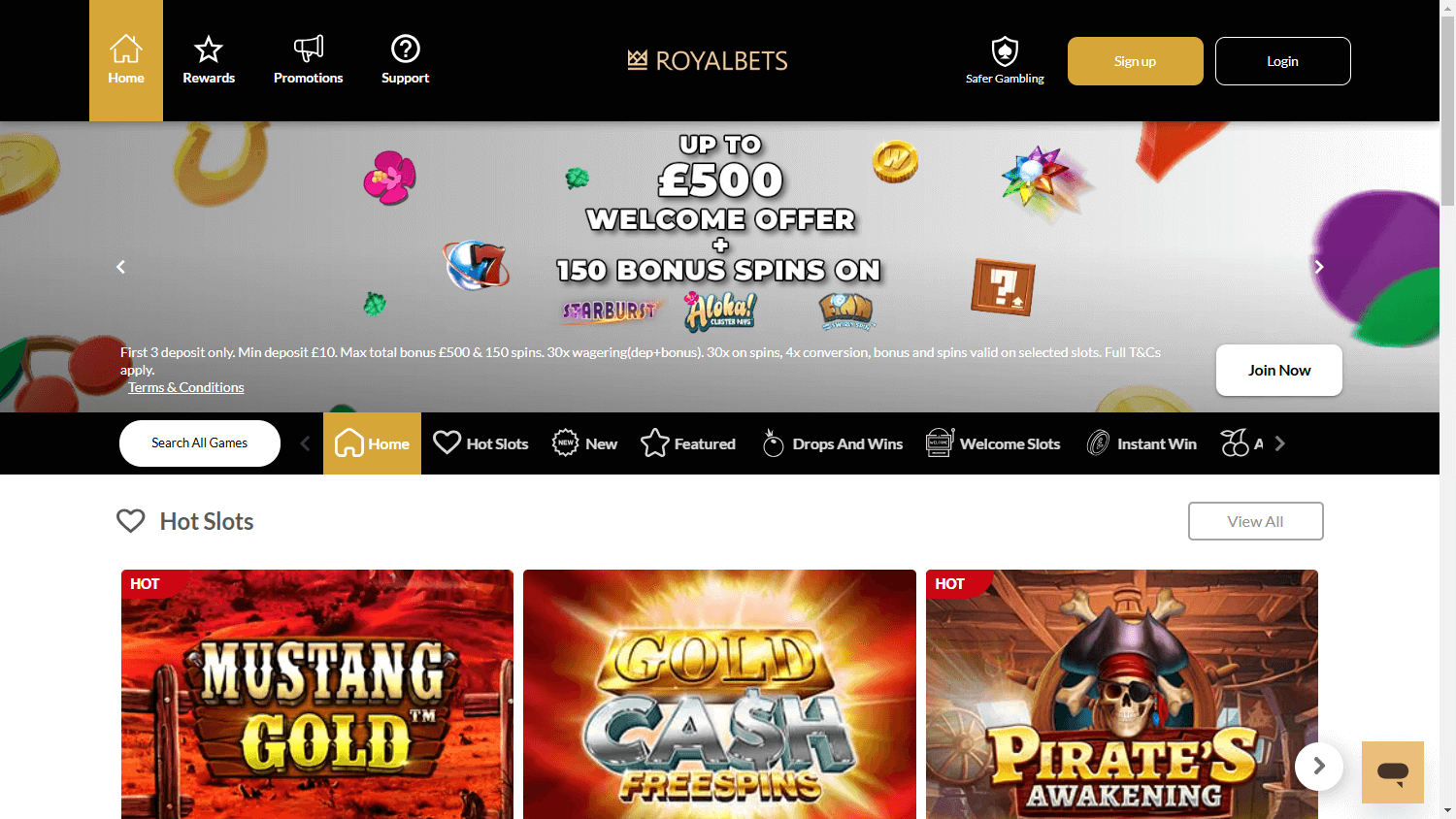royal_bets_casino_homepage_desktop