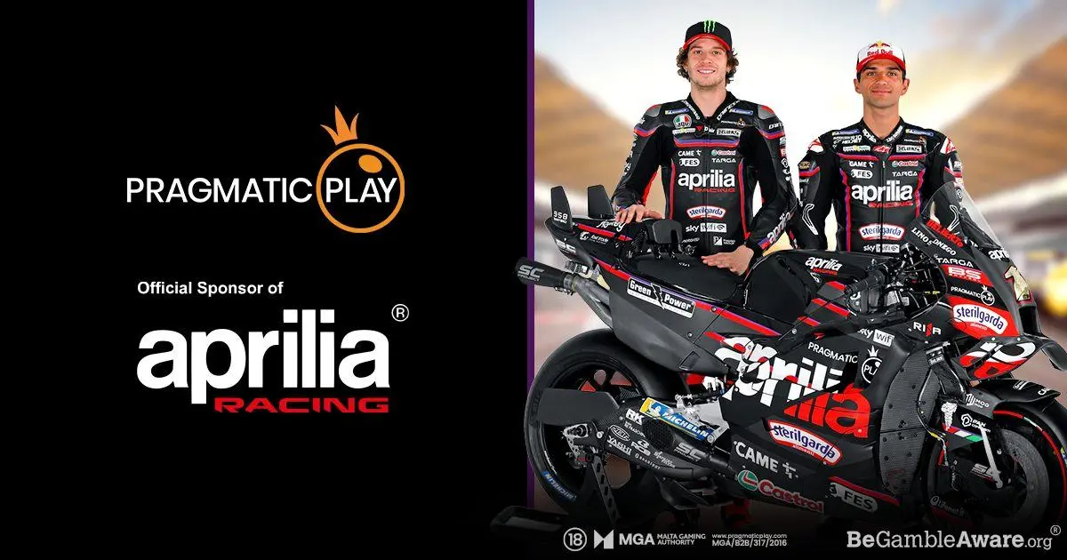 Pragmatic Play inks sponsorship deal with Aprilia Racing