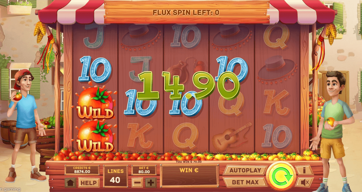 La Tomatina Flux Spins