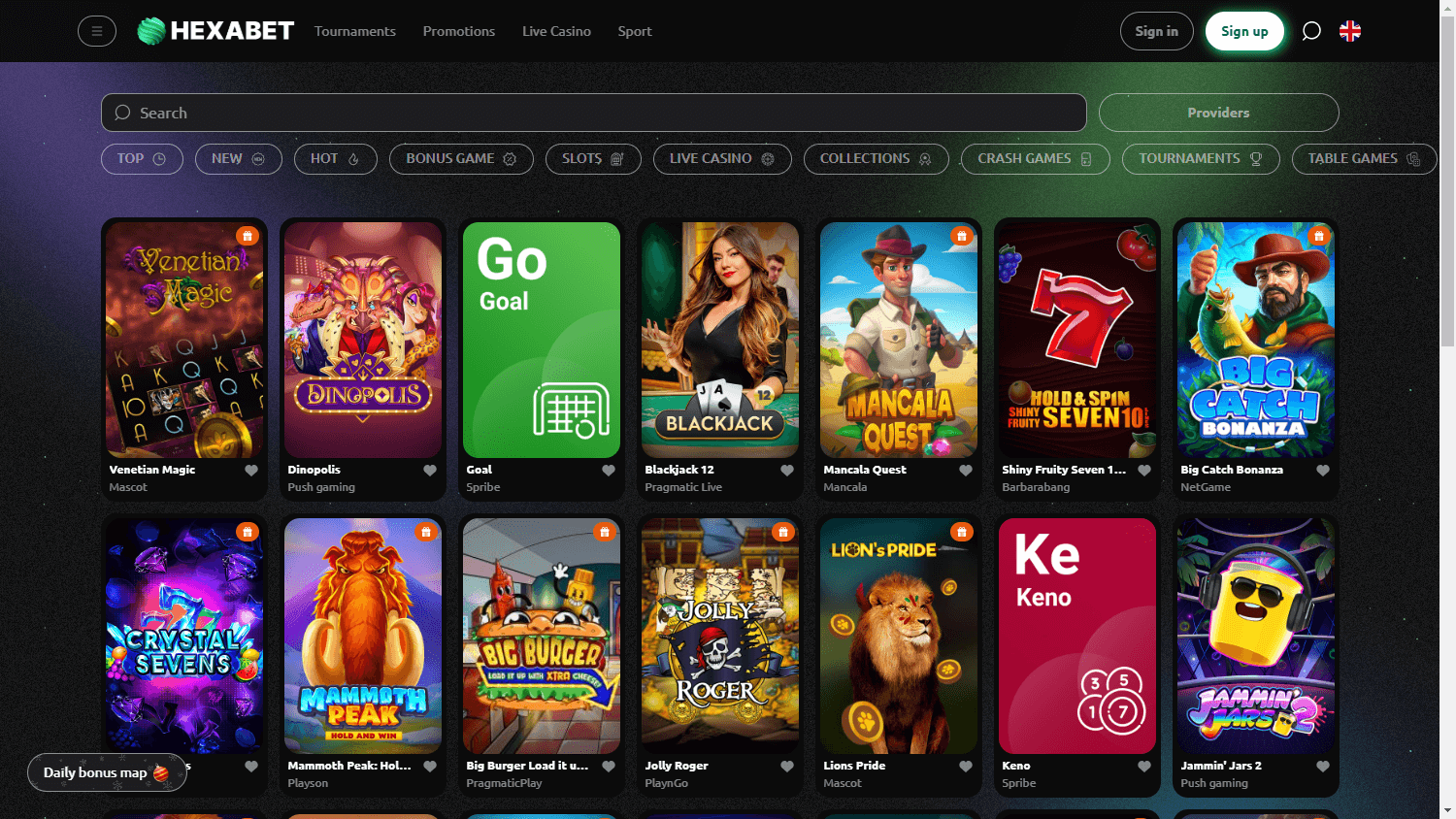 hexabet_casino_game_gallery_desktop