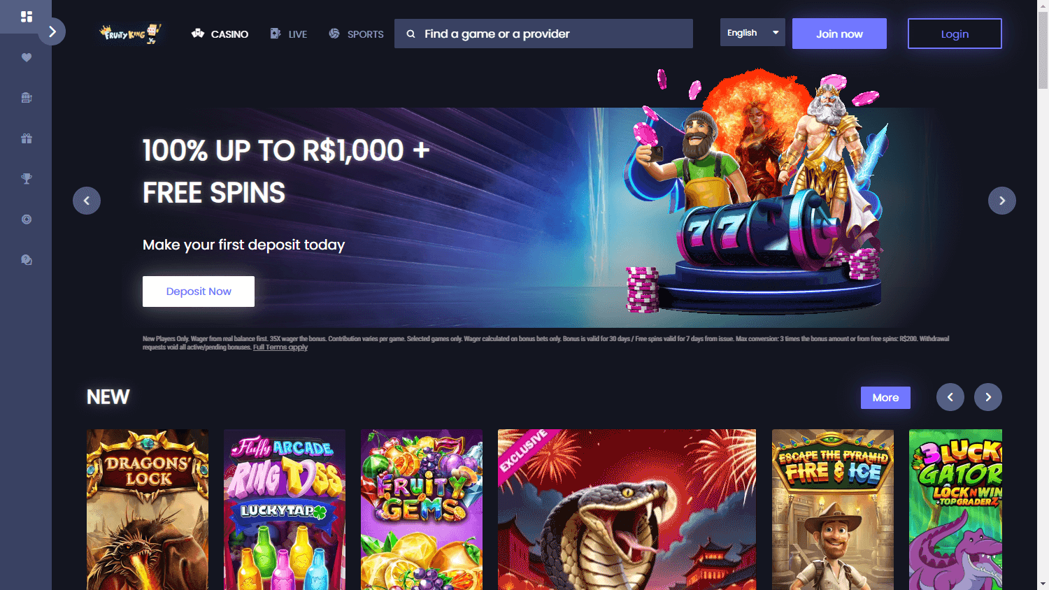 Fruity_King_Casino_homepage_desktop