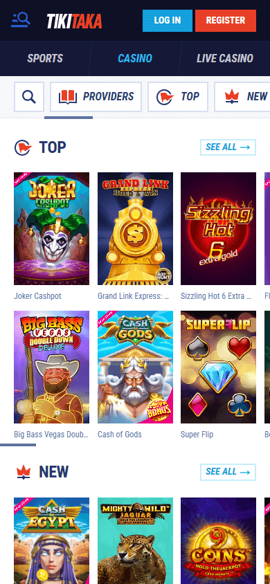 Tiki Taka Casino Mobile Game Gallery