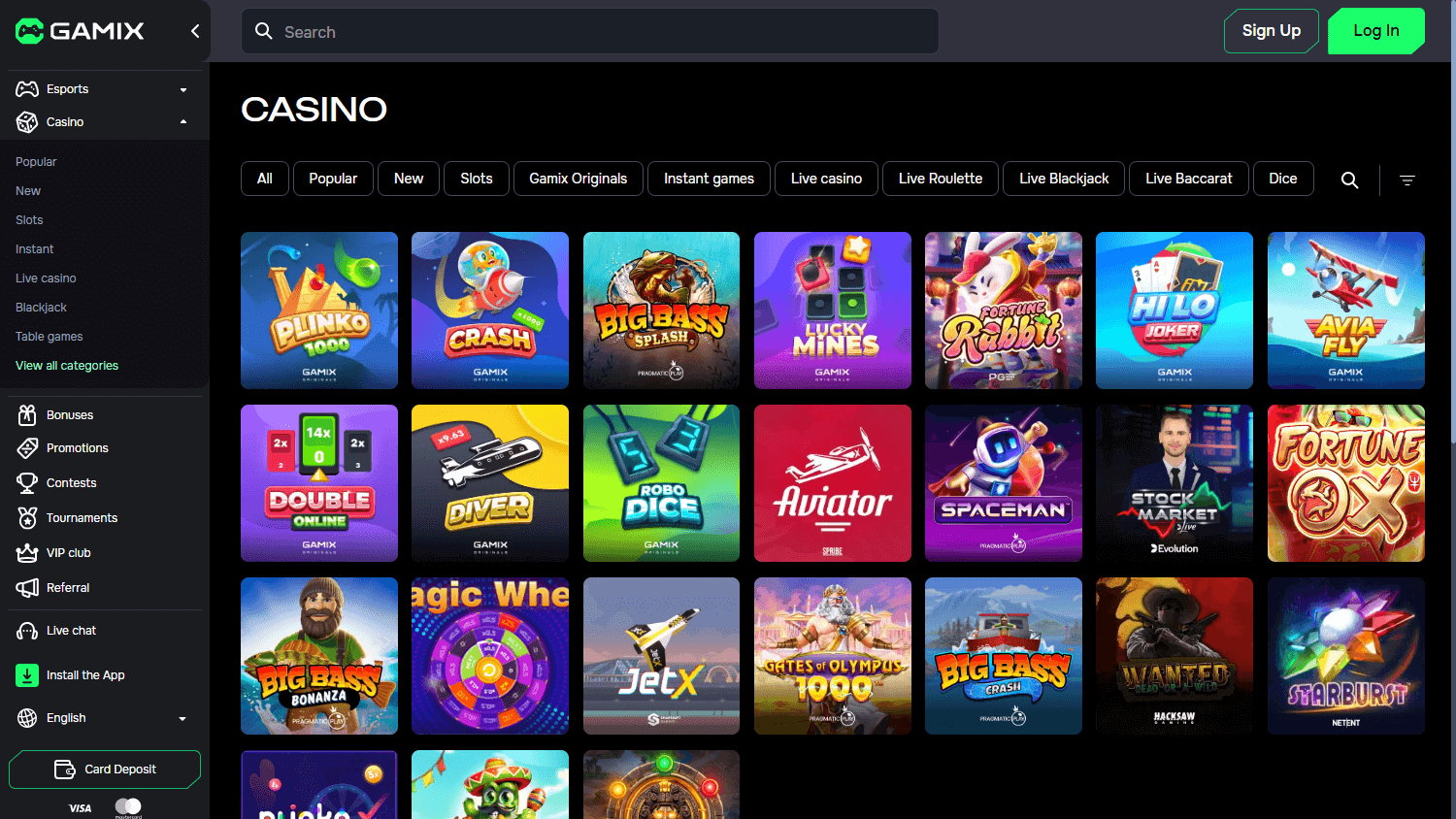 Gamix_Casino_game_gallery_desktop